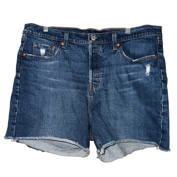 Levi's Pants - Levi’s Premium 501 denim cutoff shorts lightly distressed women’s sz 14W